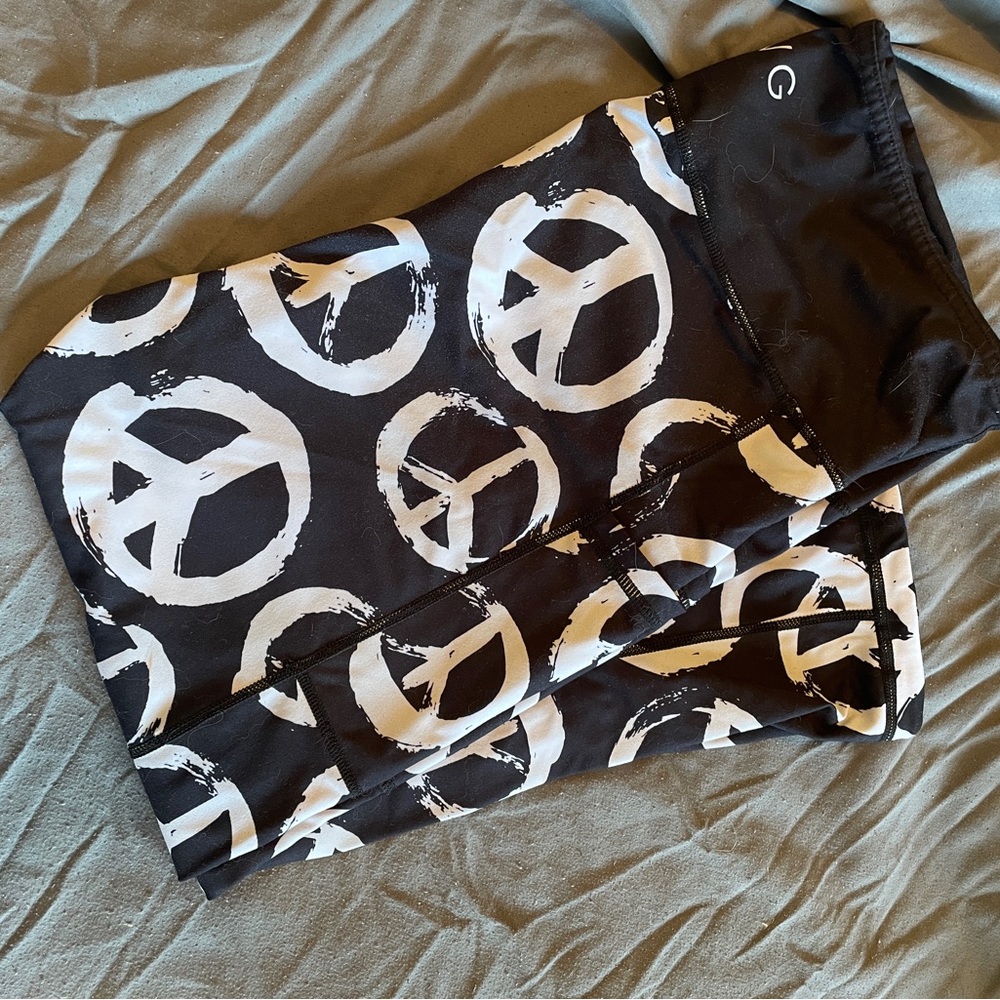 Constantly Varied Gear love and lawless reversible Capri length Leggings